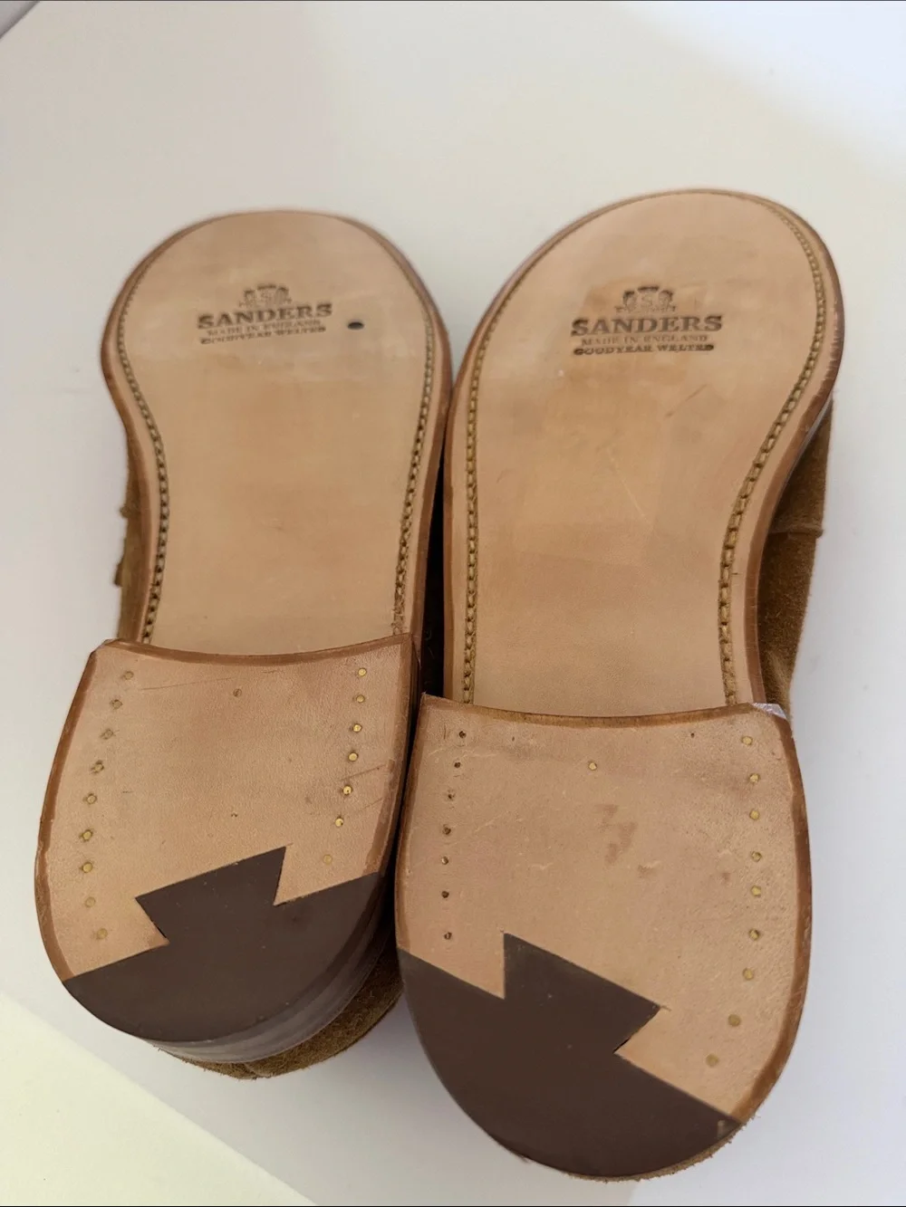 Todd Snyder X Sanders Mens Brown Suede Penny Loafers Sz 10.5.  Tub10